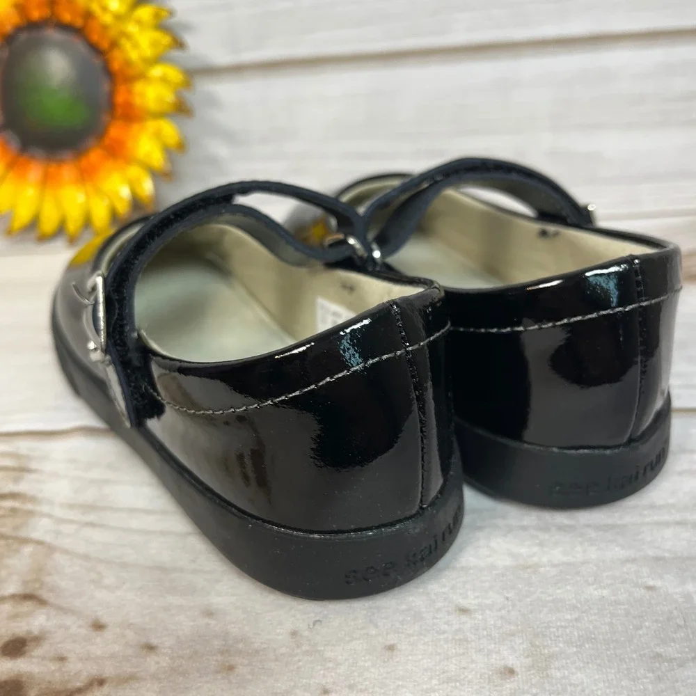 See Kai Run Lucia Black Patent Mary Jane Shoes Kids Girls NIB New Fall School 12